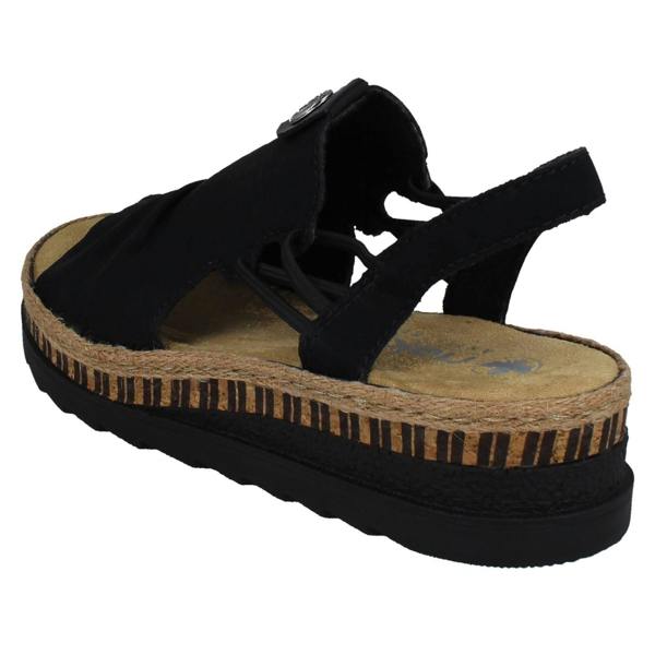 Rieker Ladies Rieker Slingback Wedge Sandals V7972