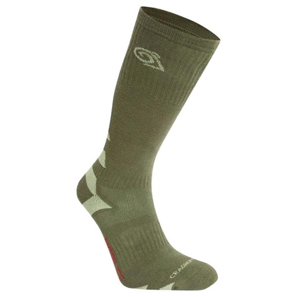 Craghoppers Unisex Adult Adventure Insect Repellent Boot Socks - Wild Olive/Bud Green - 