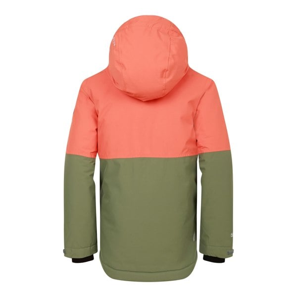 Dare 2B Childrens/Kids Freehand Overhead Ski Jacket - Orange Rust/Olivine Green