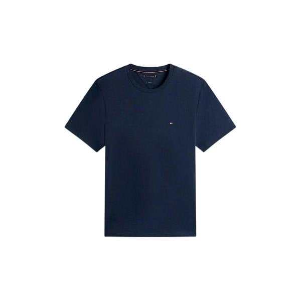 Tommy Hilfiger Mens Crew Neck Regular Short-Sleeved T-Shirt - White - 