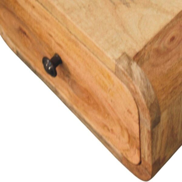 Wyld Haus Vicenza Mini Wall Mounted Mango Bedside Table with Drawer
