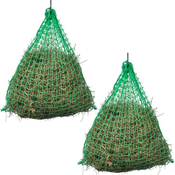 Berkfield Hay Nets 2 pcs Round 0.75x0.5 m PP