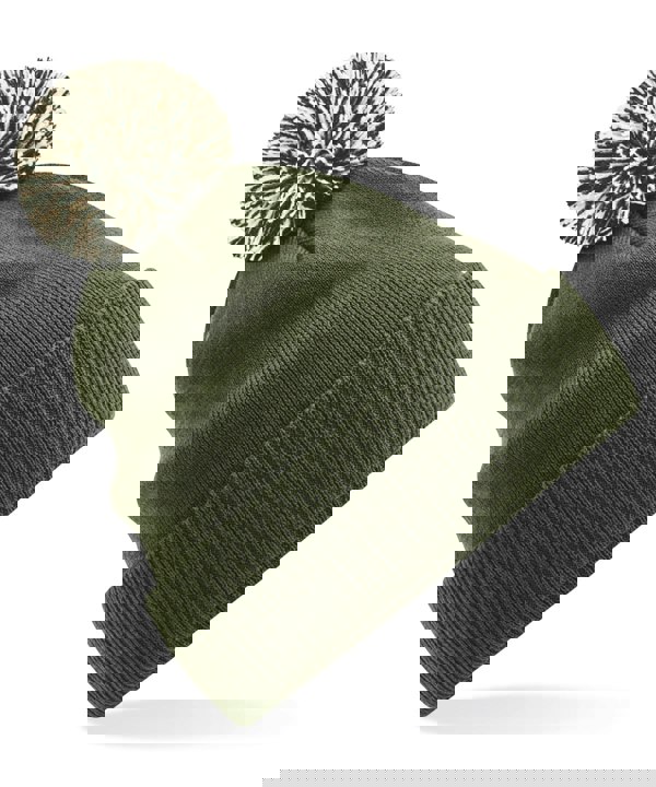 Beechfield Unisex Beechfield Snowstar Rib Knit Acrylic Pom Beanie {BC450}