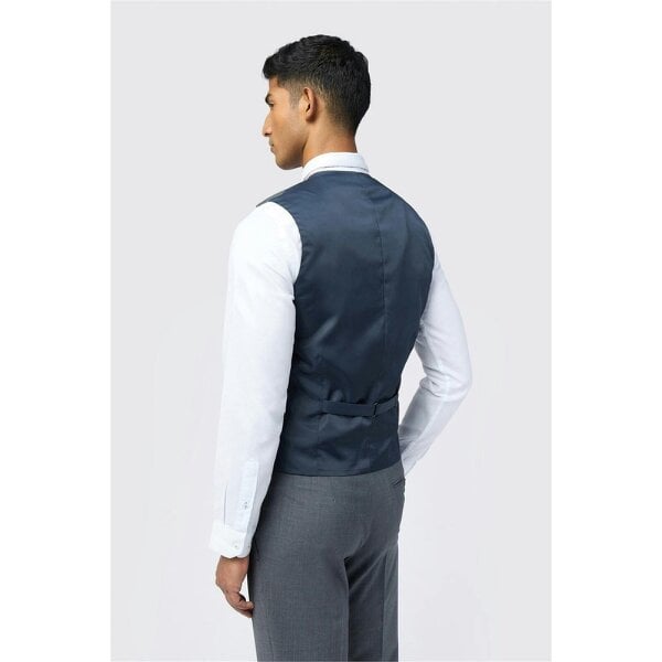 Ted Baker Slim Fit Performance Charcoal Panama Waistcoat