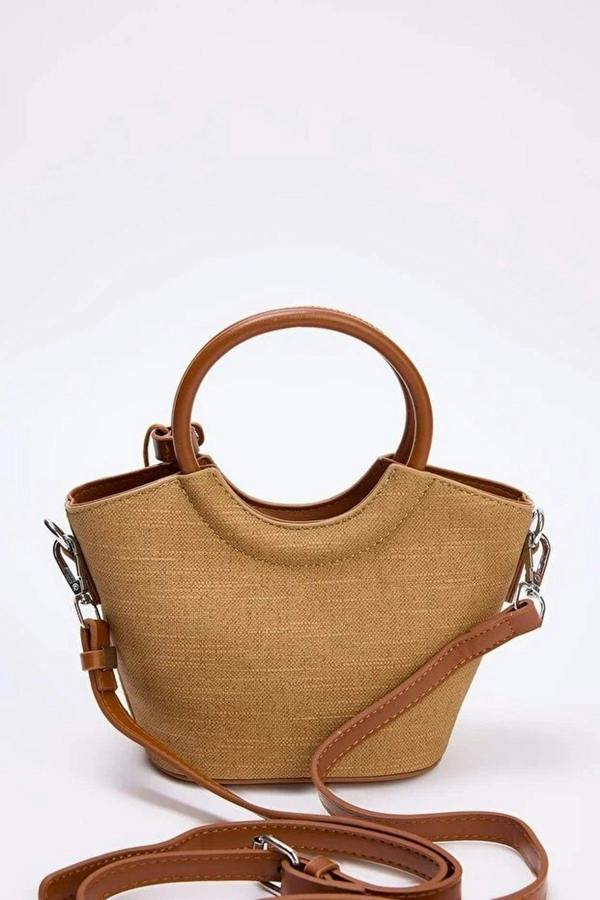 WOVCOR Women's Mini Shoulder Bag with Charm Detail
