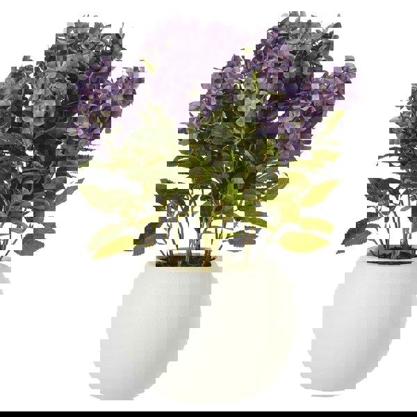Hill Interiors Hydrangea Artificial Potted Plant - Purple