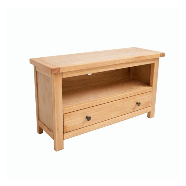 Cabinet Bits Lugo Waxed 1 Drawer TV Cabinet Brass Knob