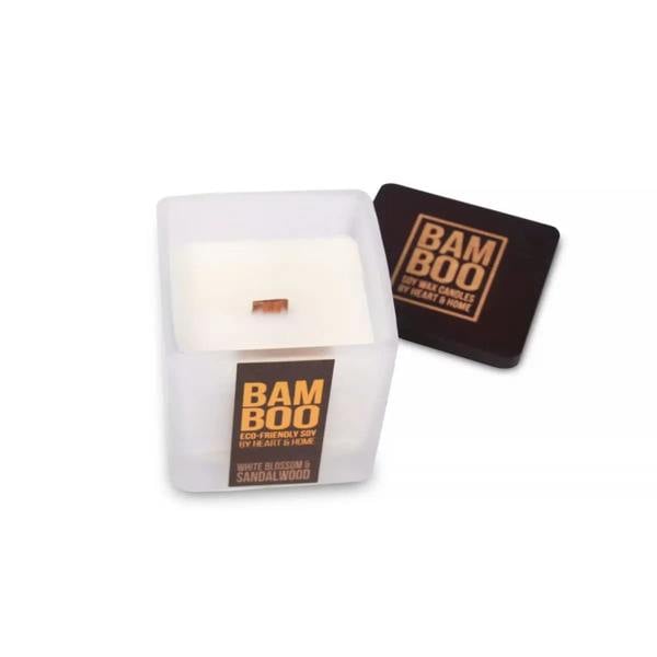 BAMBOO White Blossom & Sandalwood - Bamboo Small Jar Candle