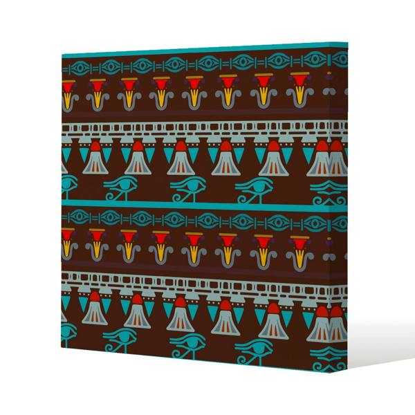 Benjamin Tate Design Ethnic silhouettes Slim Style Canvas Print  60x60cm , 15mm Slim Real wood.