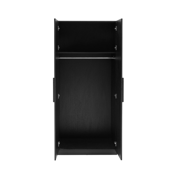 Luna 2 Door Wardrobe - Black