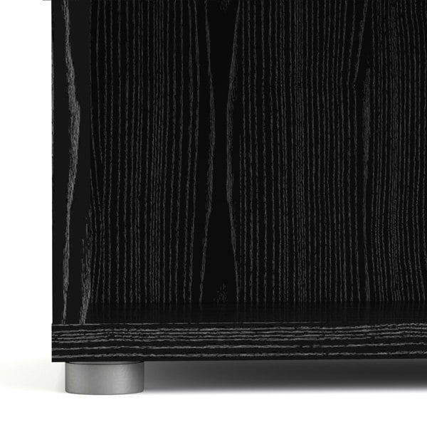 Furniture To Go Prima Bookcase 4 Shelves in Black Woodgrain