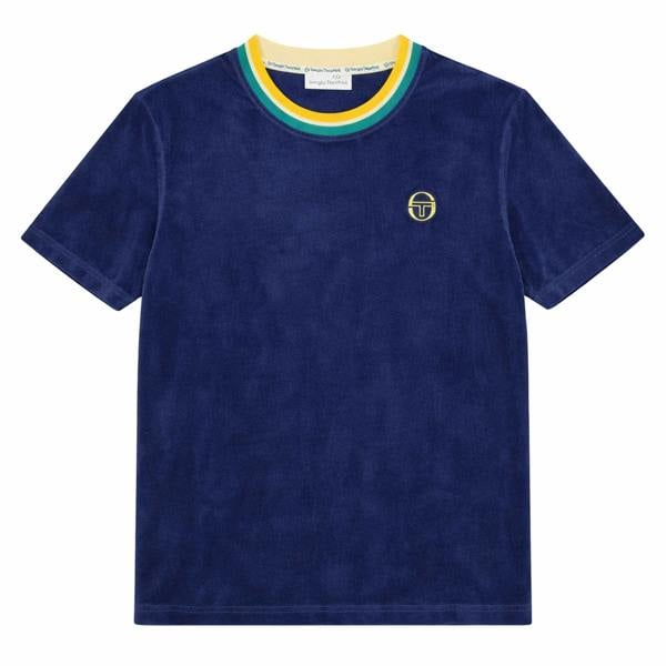 Sergio Tacchini Monte Velour T-Shirt Maritime Blue