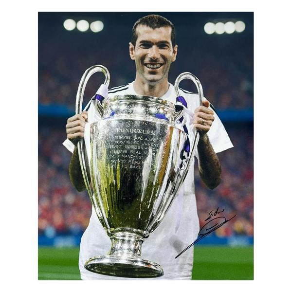 Unbranded Zinedine Zidane signed Real Mardrid Champions League Winners 16x20 photo — Unframed