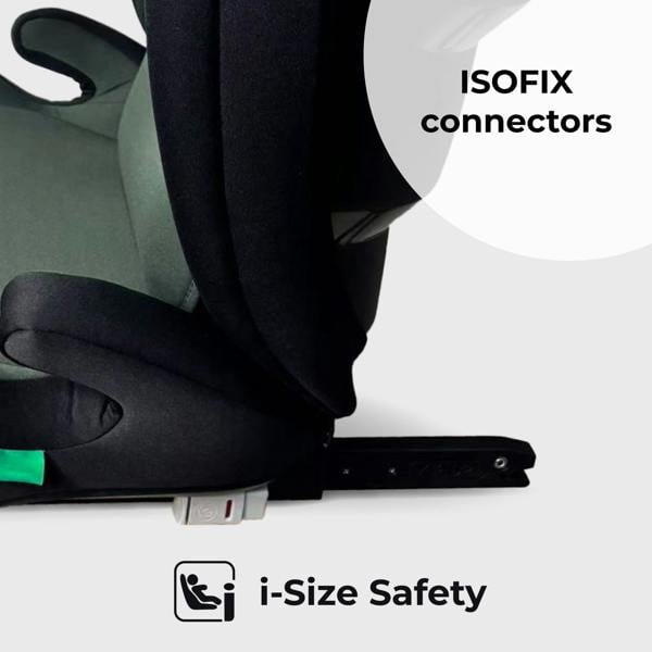 My Babiie MBCS23 High-Back Booster R129 Car Seat with ISOFIX - Forest Green