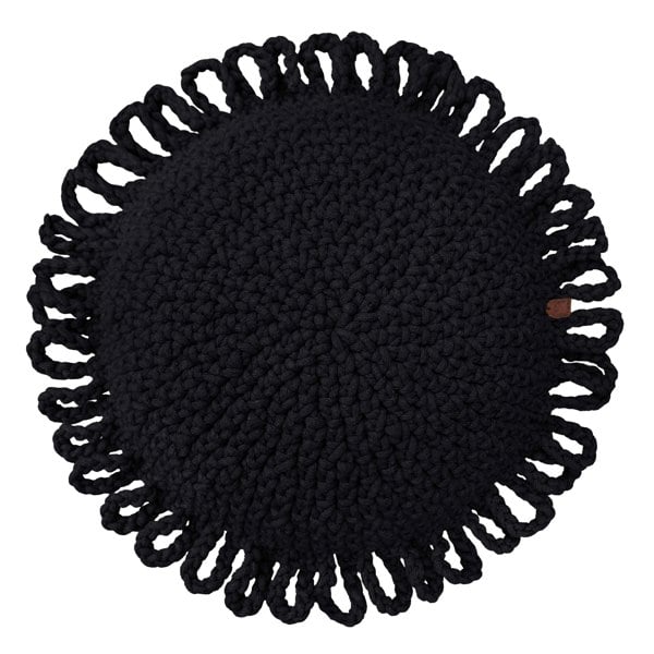Zuri House Crochet cushion FUN | BLACK