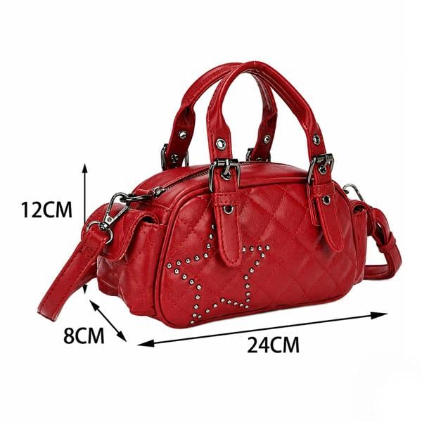 Kitise Trendy Studded Star Quilted Crossbody Shoulder Handbag