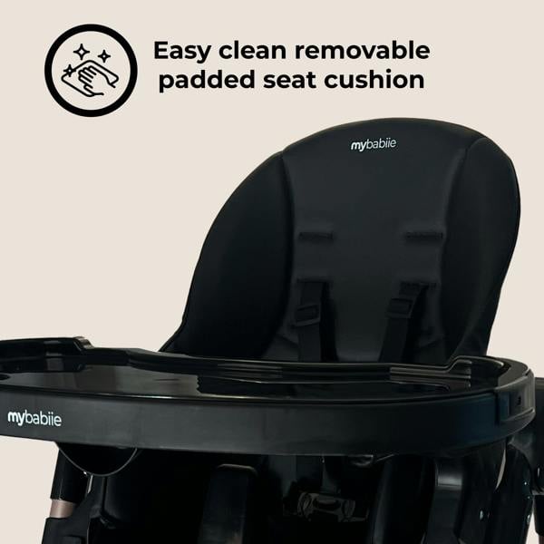 My Babiie MBHC9 Luxe Highchair from Birth - Rose Gold Black