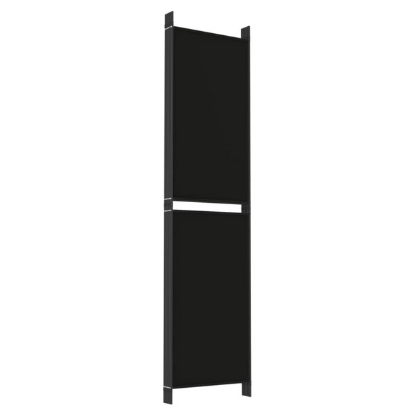 Berkfield 6-Panel Room Divider Black 300x200 cm Fabric