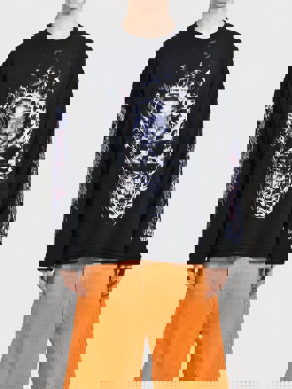 PDF Channel Skull Long Sleeve T Shirt Black - Supplied FashionPDF Channel