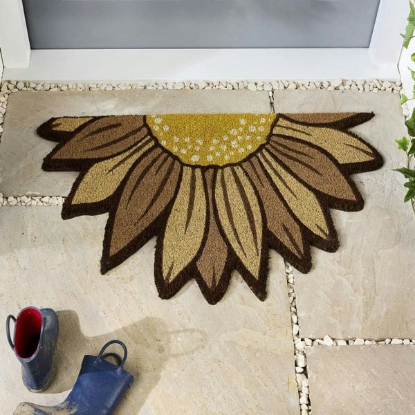 The Rugs Quality Colourful Natural Coir Doormat - 45x75cm