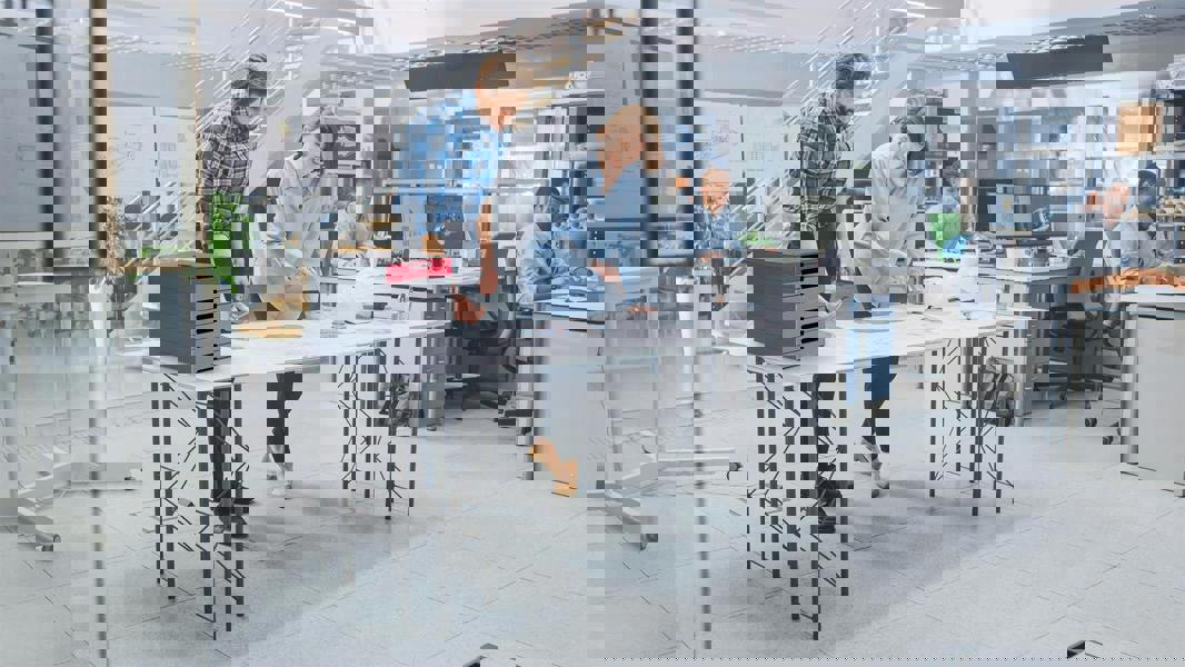 Durable IDEALBOX ECO 7 Drawer Recycled Plastic File Storage Organiser | Red