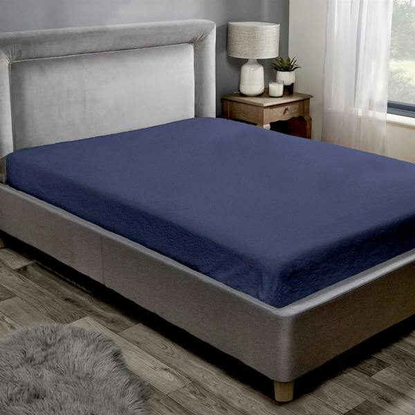 Fleece Soft Fitted Sheet - Navy - King