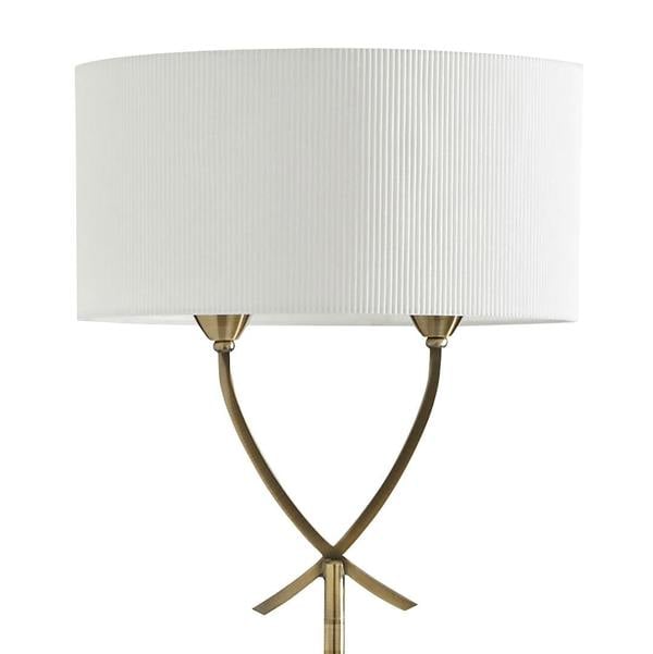 Justina Antique Brass Floor Lamp