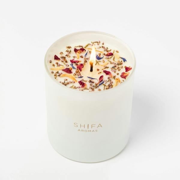 Shifa Aromas Summer Dreams Glass Candle | Plum, Orchid & Vanilla