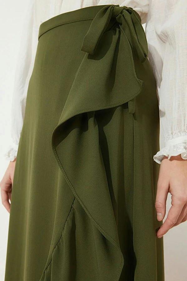 WOVCOR Ruffled Woven Skirt