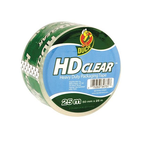 Shurtape Duck Tape Packaging Heavy-duty 50mm X 25m Clear - Multi Colour - 