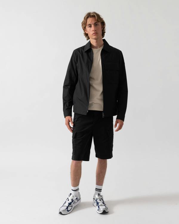 Belstaff Cargo Mens Overshirt - Black