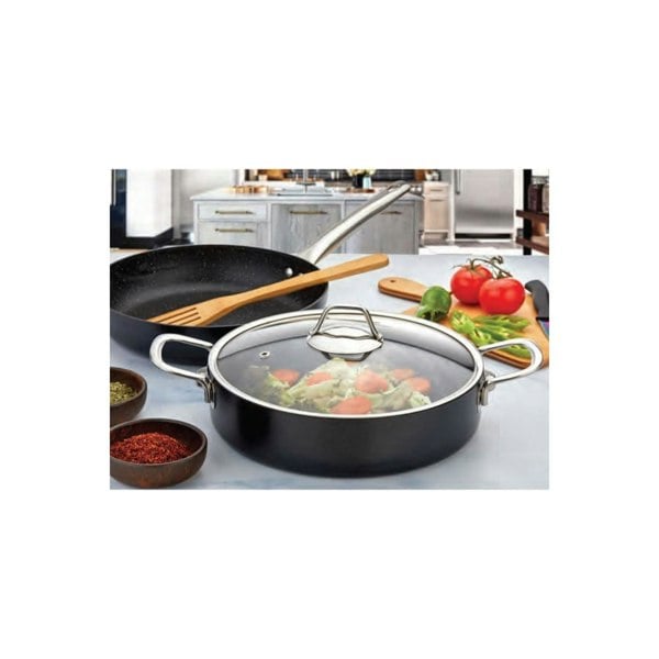 Rozi Zest Gusto Collection Non-Stick Granite Shallow Casserole