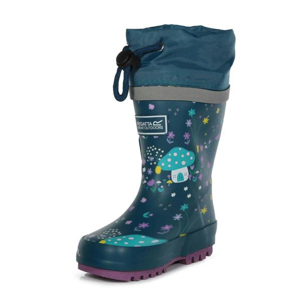 Regatta Childrens/Kids Fantasy Peppa Pig Splash Wellington Boots - Gulfstream - 
