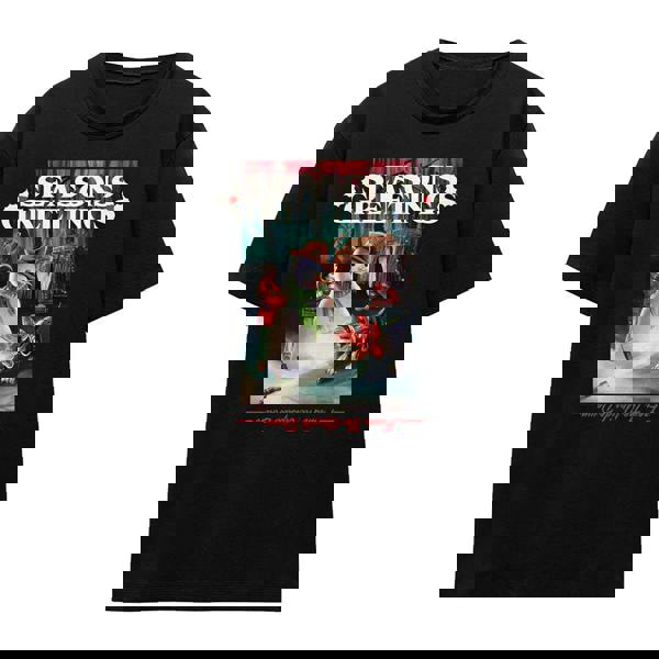 Stranger Things Womens/Ladies Seasons Greetings Snowman T-Shirt - Black - 