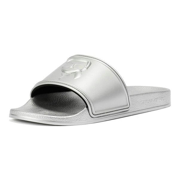 Karl Lagerfeld Kondo 2.0 Karl NFT Women's Slides - Silver