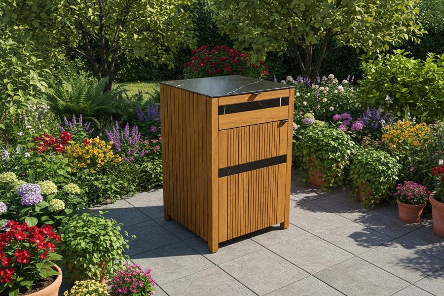 Ocean Designs Avellino Teak Outdoor Kitchen Door and Drawer Unit