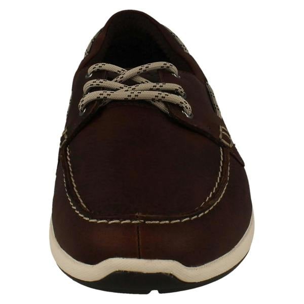 Clarks Mens Clarks Innovative Rock Soled Lace Up Deck Shoes ATL Sail Go