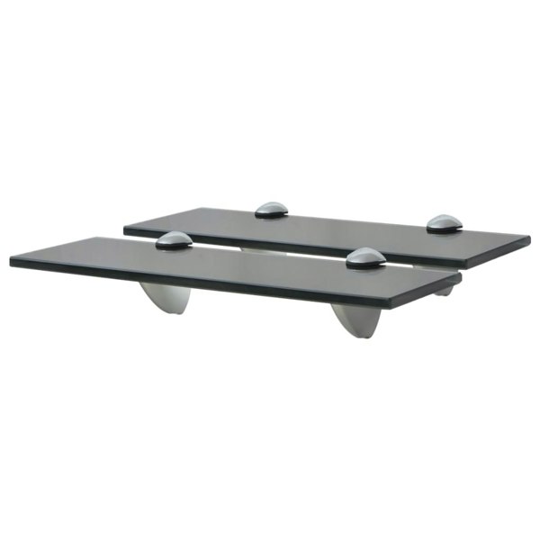 Berkfield Floating Shelves 2 pcs Glass 30x10 cm 8 mm
