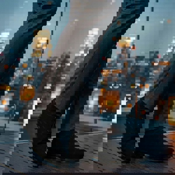 Dolcetto Men's Faux Suede Lace-Up Oxford Shoes