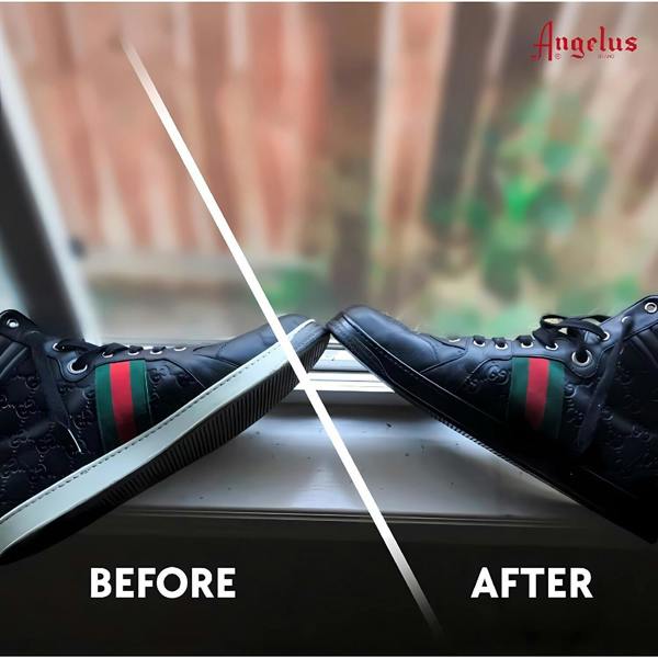 Angelus Black Walk on Sole Paint - Refinishing for Fashion Footwear 2oz