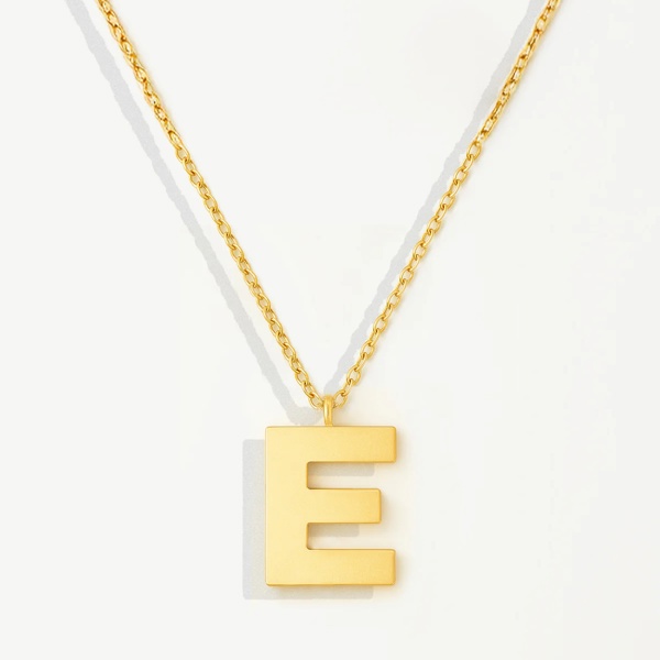 MUCHV Initial Pendant Necklace