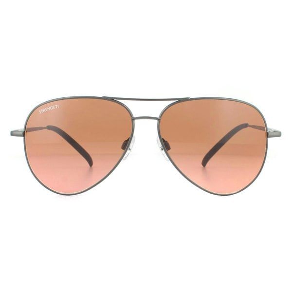 Serengeti Sunglasses Carrara 8453 Matte Dark Gunmetal Mineral Drivers Brown Gradient