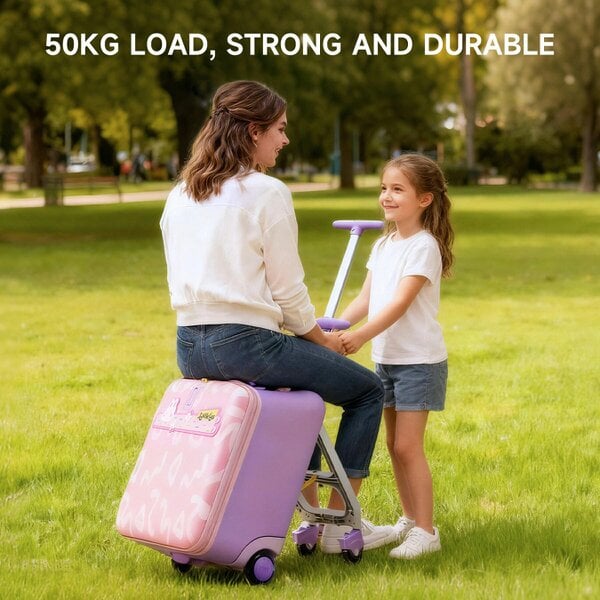 Jovikids 3-in-1 Children's Ride-on Suitcase - Pink