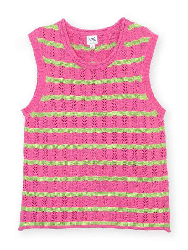 Kite Womens Organic Tolpuddle Knit Tank Top Azalea