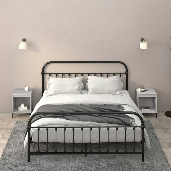 Berkfield Bedside Cabinets 2 pcs Grey Sonoma 40x35x50 cm