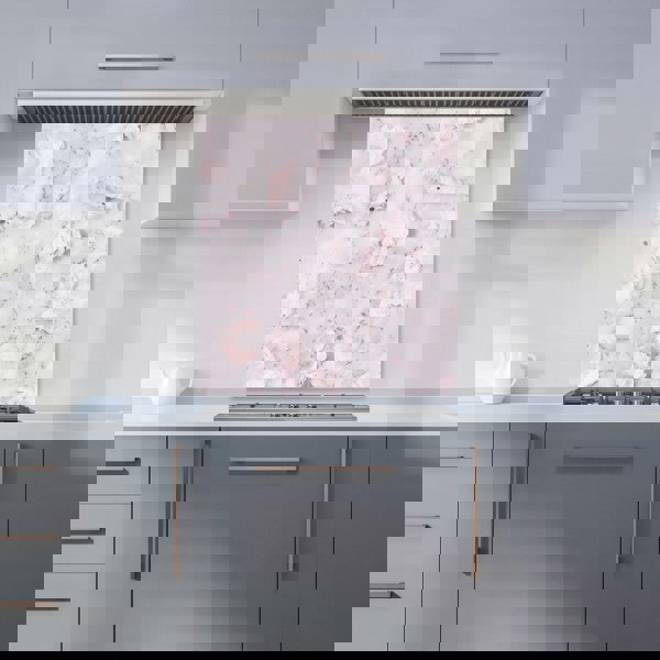 Warren Reed - Designer Pale Pink Quartz Effect Kitchen Splashback