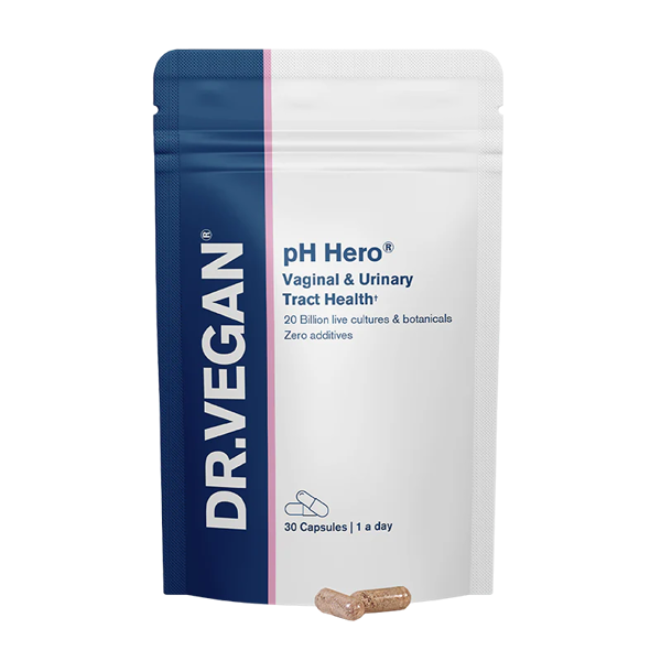 Dr. Vegan pH Hero Vaginal Health and UTI Support 30 caps