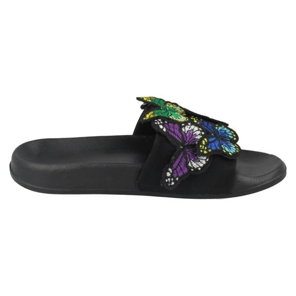 Spot On Ladies Spot On Butterfly Mules