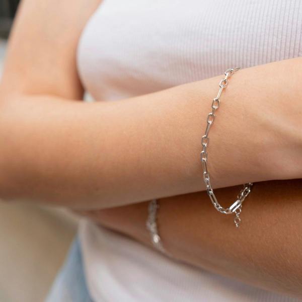 Spero London Sterling Silver Link Chain Bracelet
