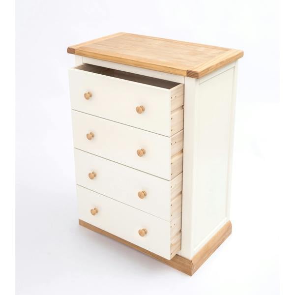 Cabinet Bits Trevi 4 Drawer Chest of Drawers Wood Knob